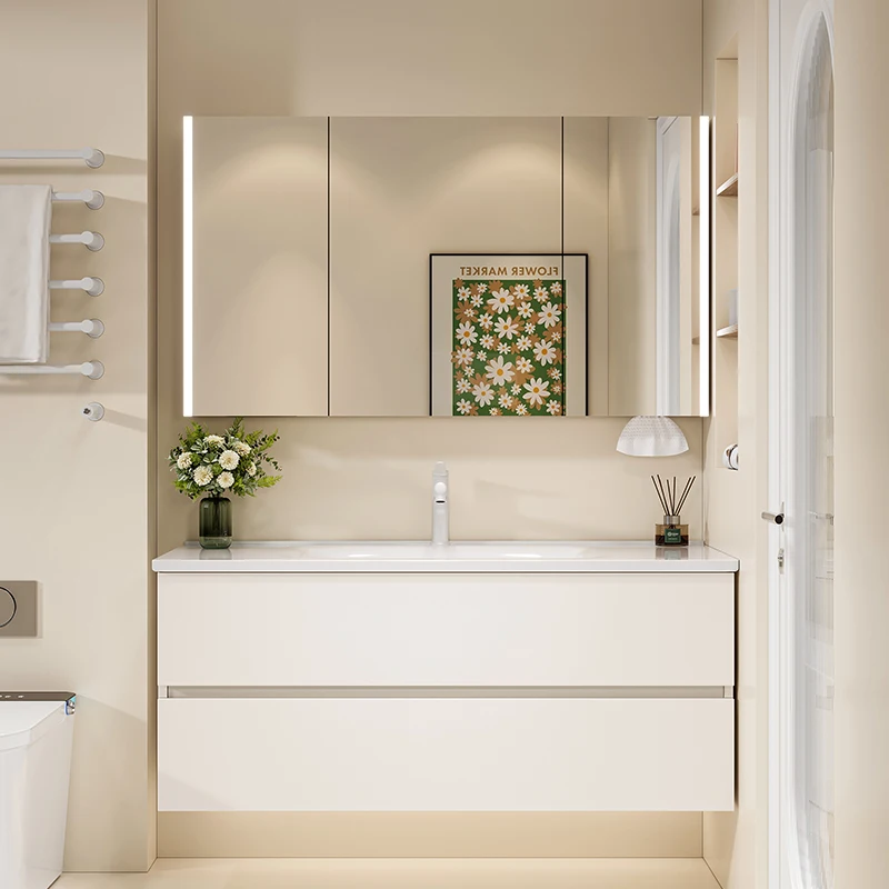 Home Bathroom Vanity Combo - Раковина, роскошный шкаф, дизайн, экономия места,