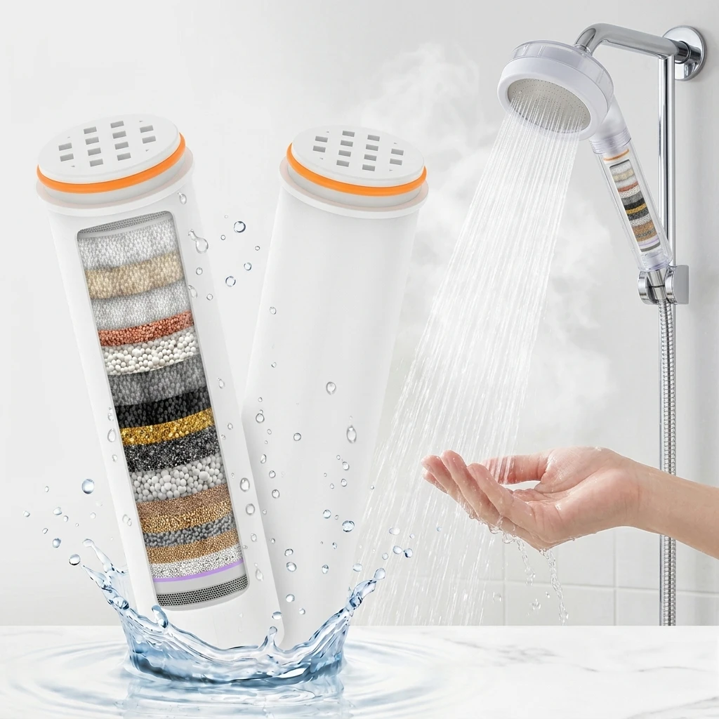 Home Bathroom Water Filter - 2 шт. сменных фильтров для душа,