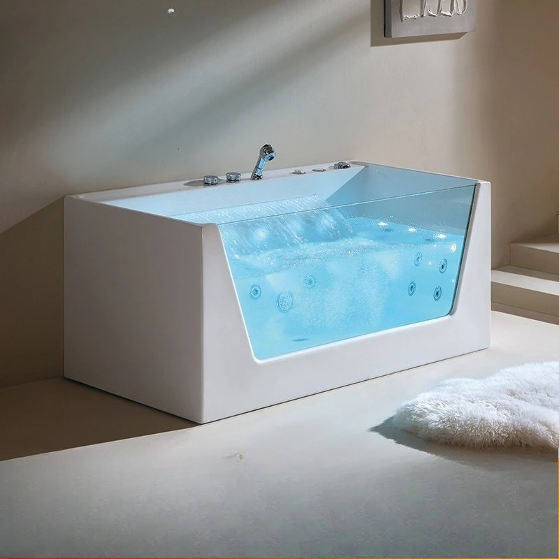 Home Bathroom Jacuzzi Tub - # Акриловая массажная ванна, умная термостатическая