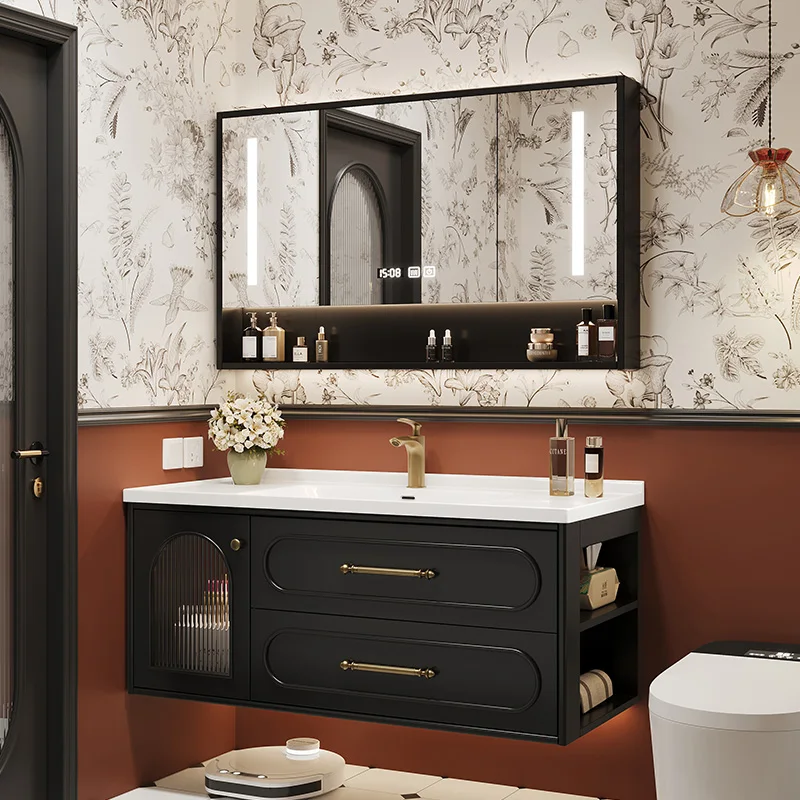 Home Bathroom Vanity Combo - Французские роскошные шкафы для ванной комнаты,