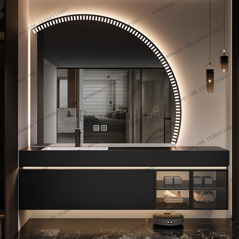 Home Bathroom Vanity Combo - LJYOrganizer Современный модный шкаф-органайзер для ванной