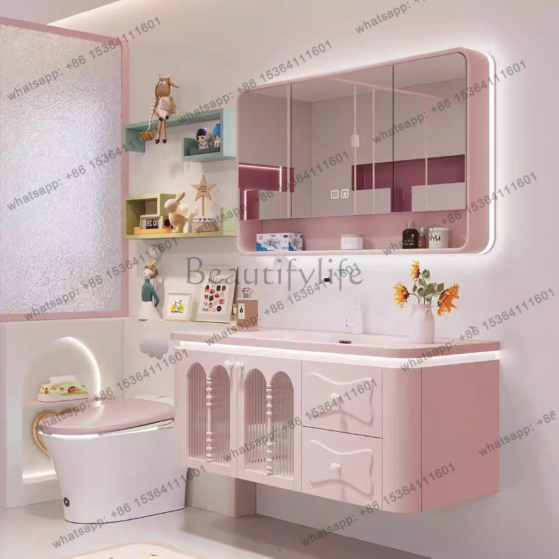 Home Bathroom Vanity Combo - Деревянный шкаф для ванной YJ с
