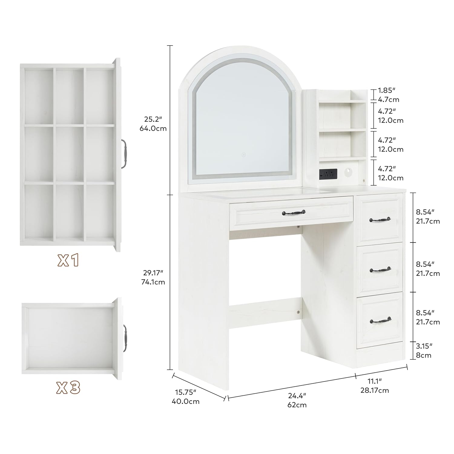 Современный туалетный столик с – обзор и цена Home Outlet Bathroom