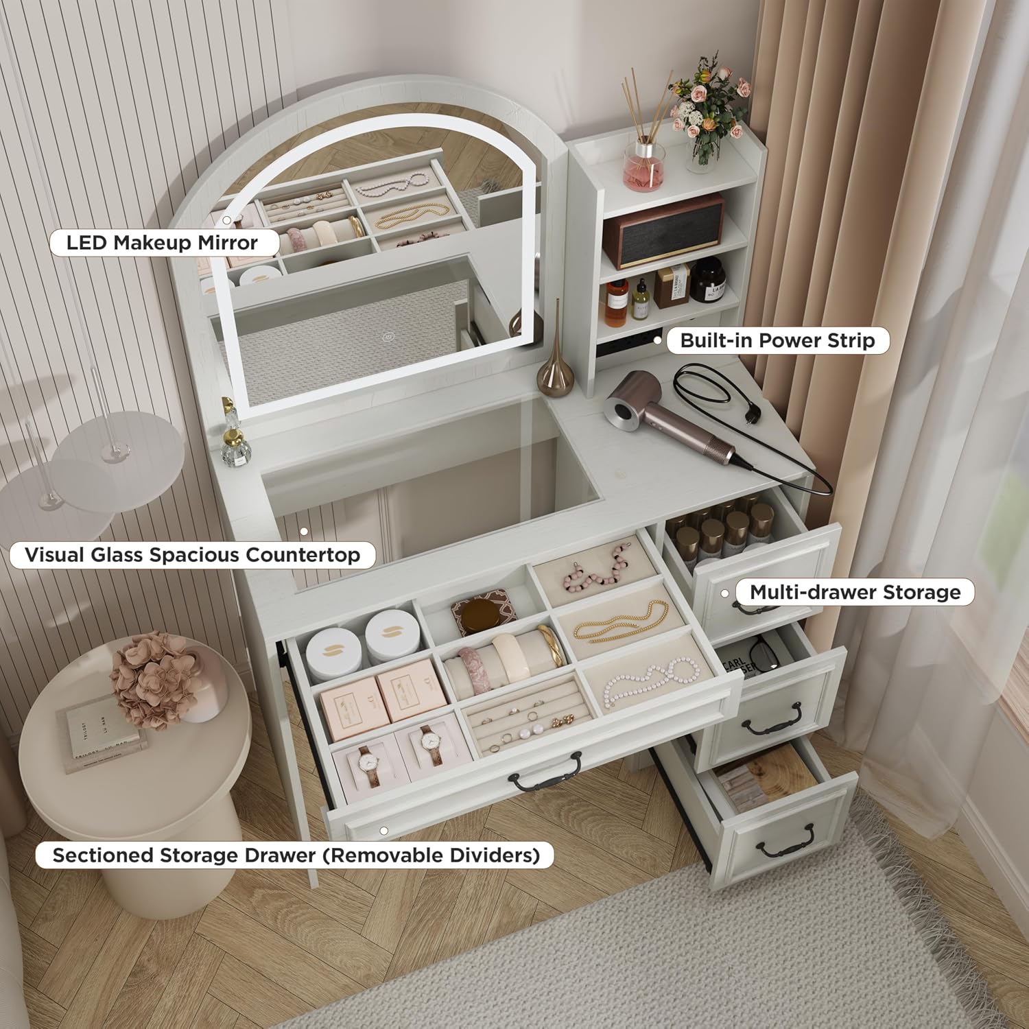 Современный туалетный столик с – обзор и цена Home Outlet Bathroom