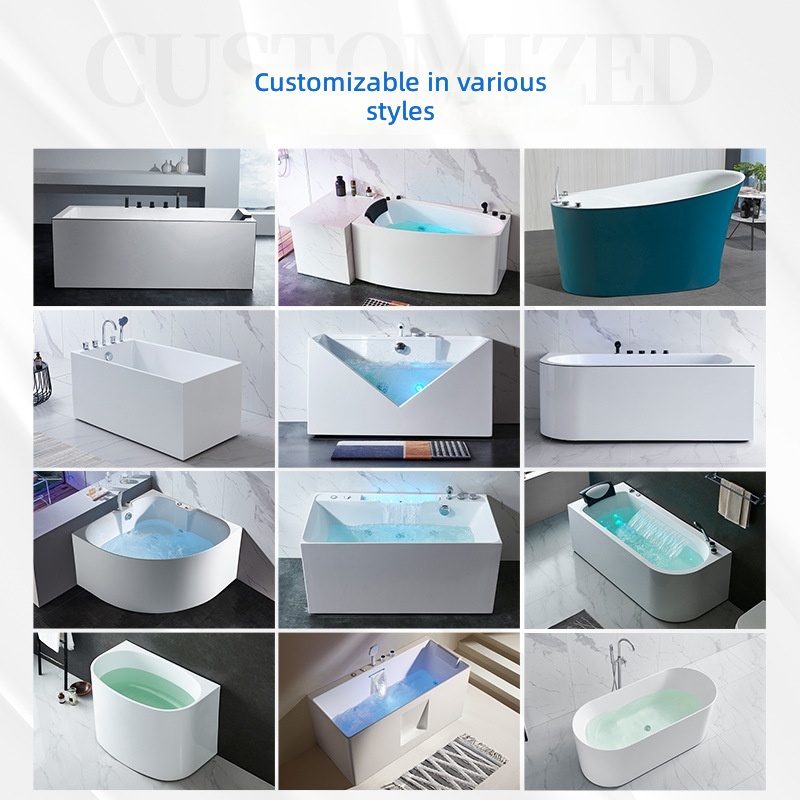 Акриловая массажная ванна, умн – обзор и цена Home Bathroom Jacuzzi Tub
