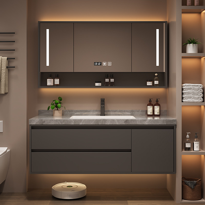 Современный простой шкафчик дл – обзор и цена Home Bathroom Vanity Combo