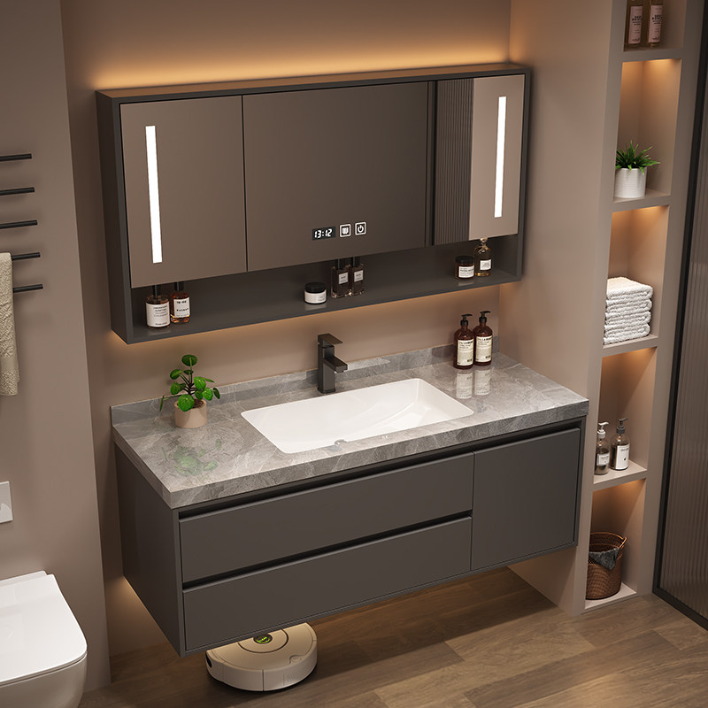 Современный простой шкафчик дл – обзор и цена Home Bathroom Vanity Combo