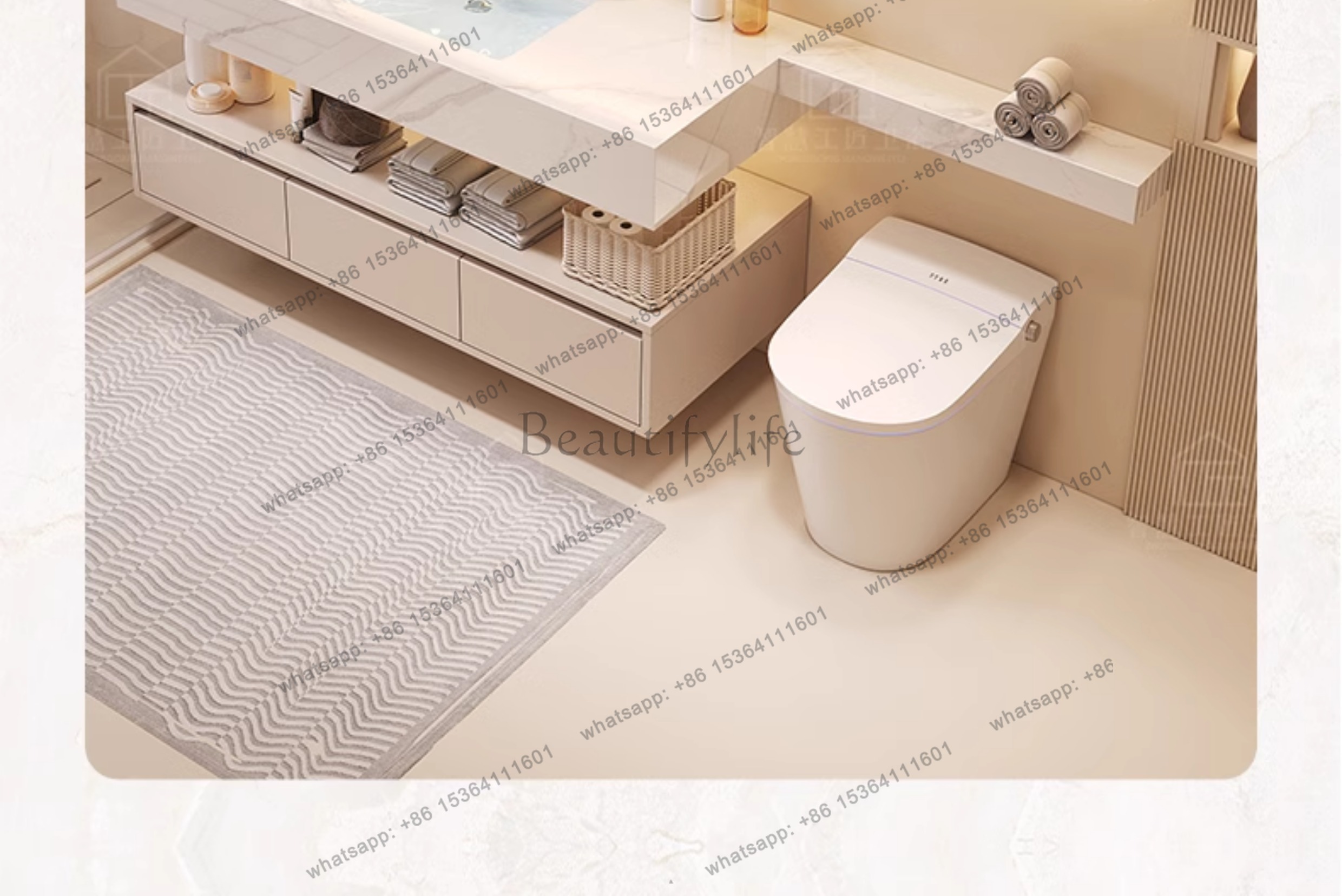 Тумба для ванной LJYPartitions – обзор и цена Home Bathroom Vanity Combo