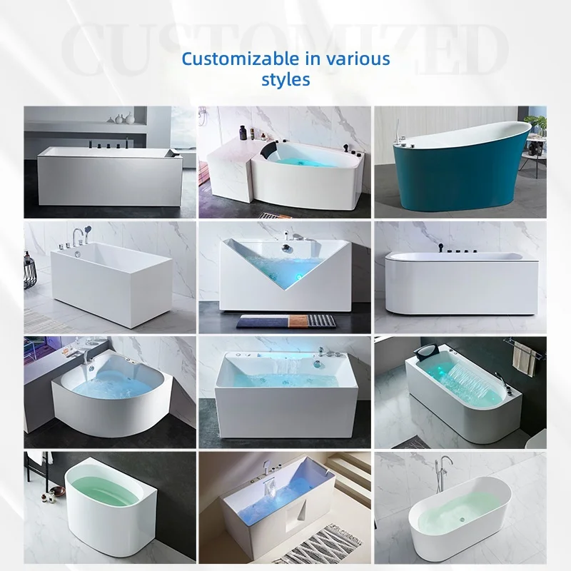 # Акриловая массажная ванна, у – обзор и цена Home Bathroom Jacuzzi Tub