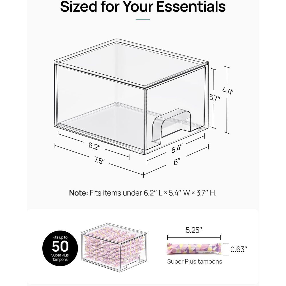 Маленькие прозрачные штабелиру – обзор и цена Home Goods Bathroom Storage