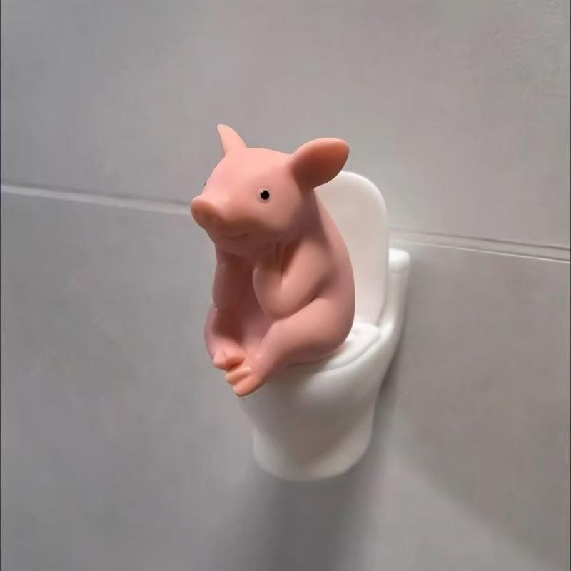 Милая свинка, сидящая на унита – обзор и цена Jet Home Bathroom