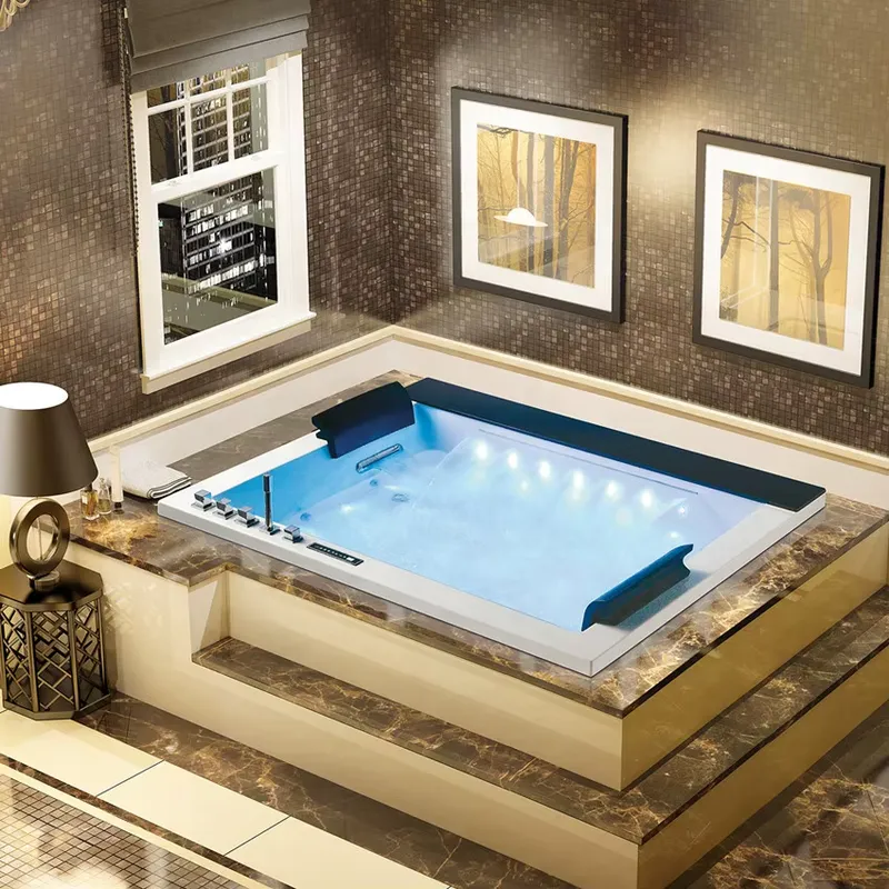 Двухместная ванна-джакузи с ци – обзор и цена Home Bathroom Jacuzzi Tub