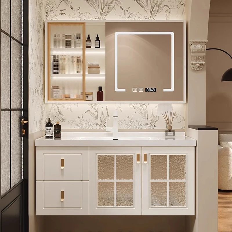 # Французский винтажный дубовы – обзор и цена Home Bathroom Vanity Combo