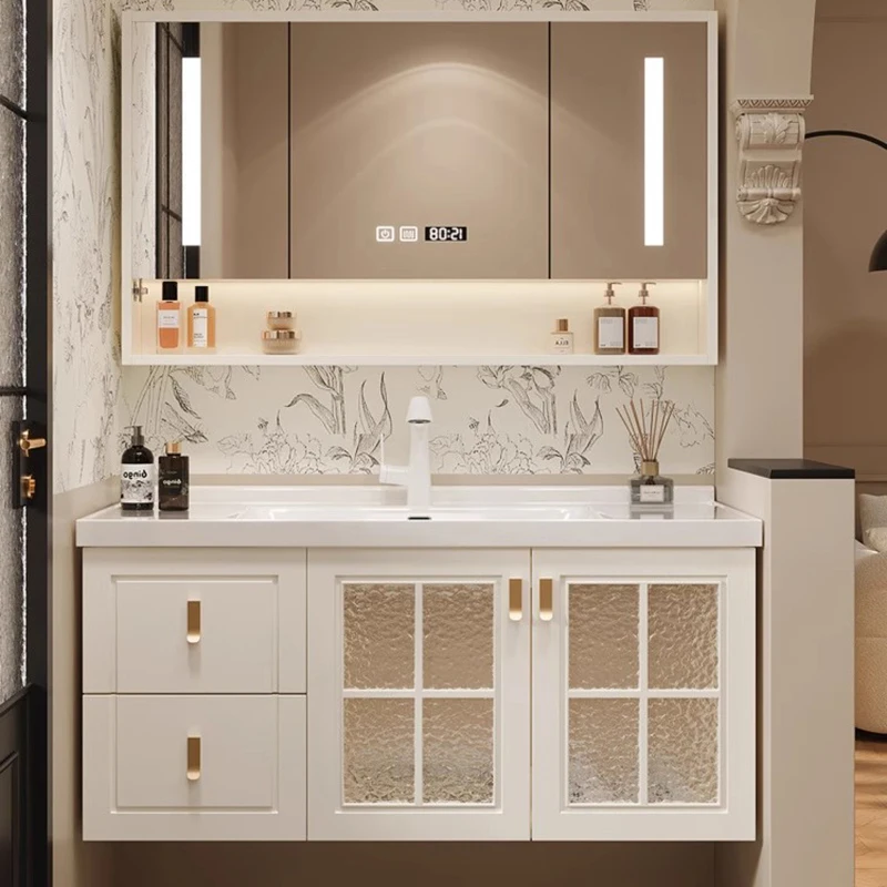 # Французский винтажный дубовы – обзор и цена Home Bathroom Vanity Combo